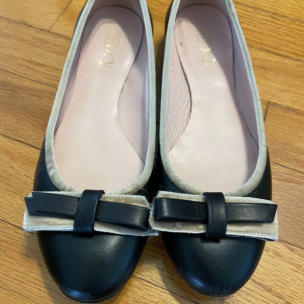 -RED Valentino leather ballet flats